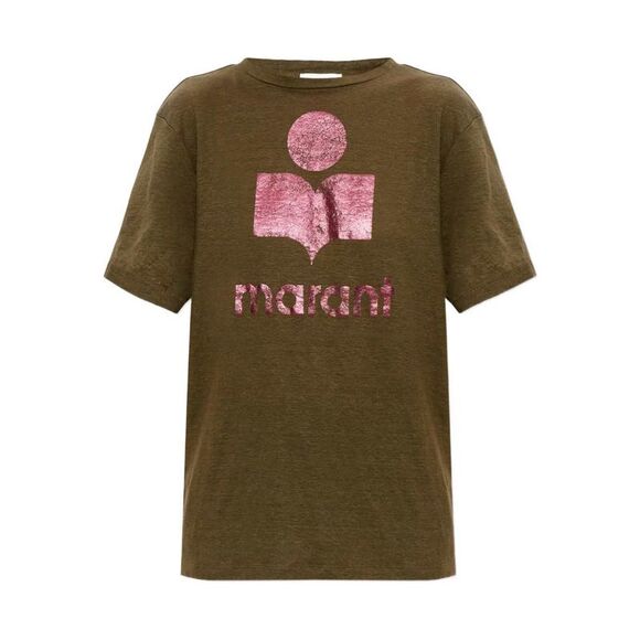 Marant Étoile Women Zewel Linen T-Shirt With Print